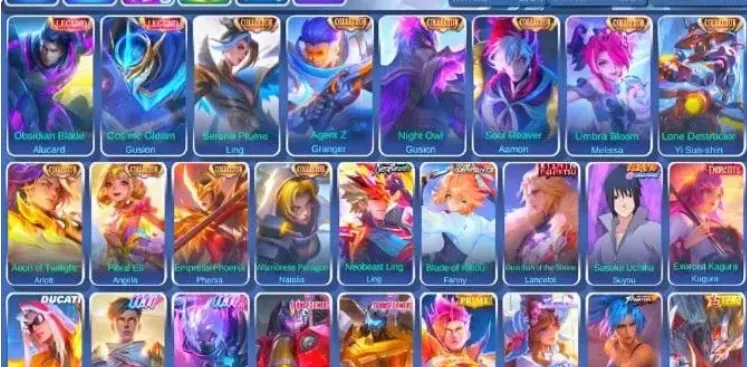 ML690 Android & Ios 501 Skins Mega Collector 4 2 Legend 10 Collector Neo Beast Ling Kishin Lancelot Sasuke Suyou (G)